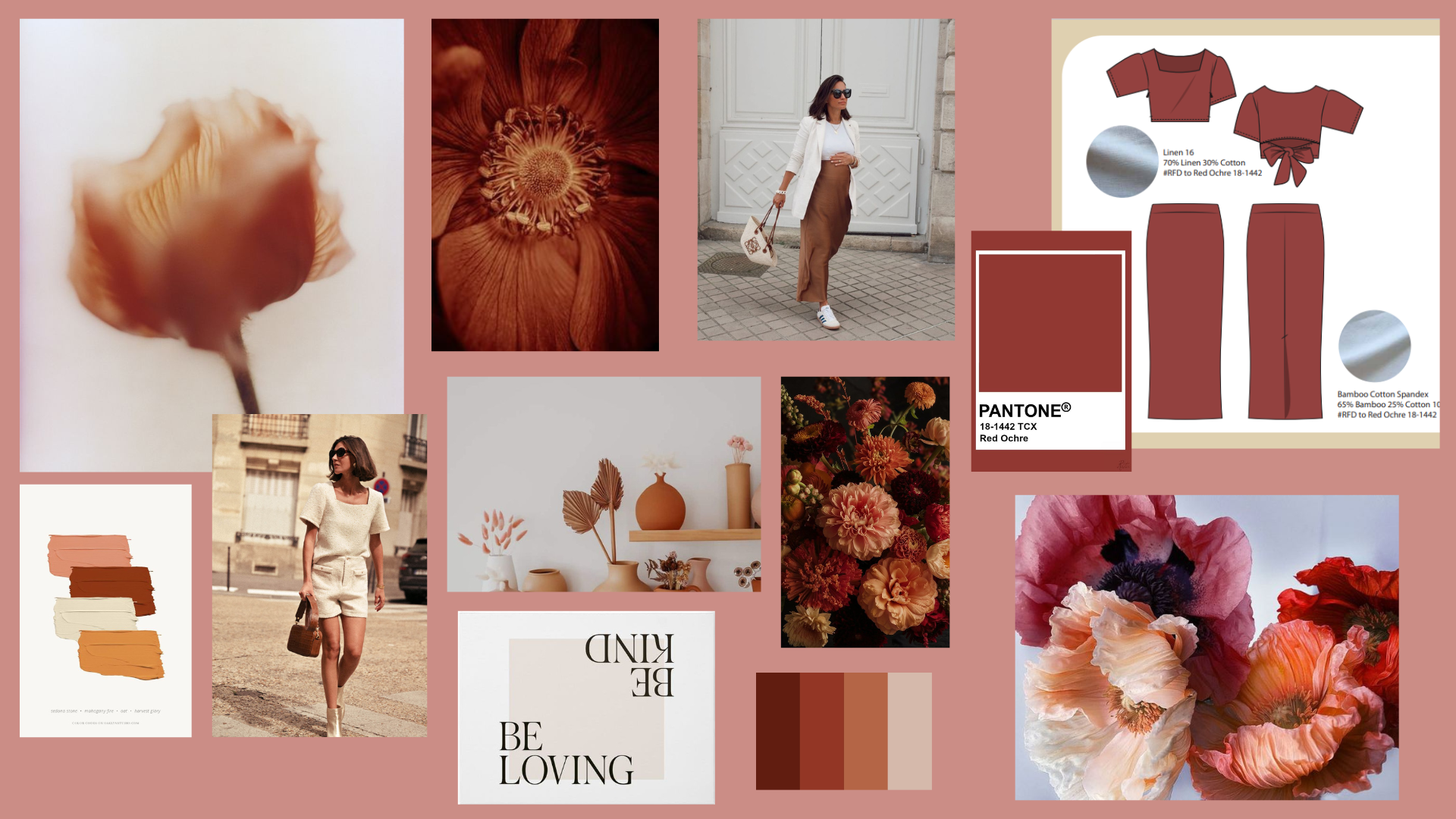 Moodboard des vêtements de maternité sur instagram
