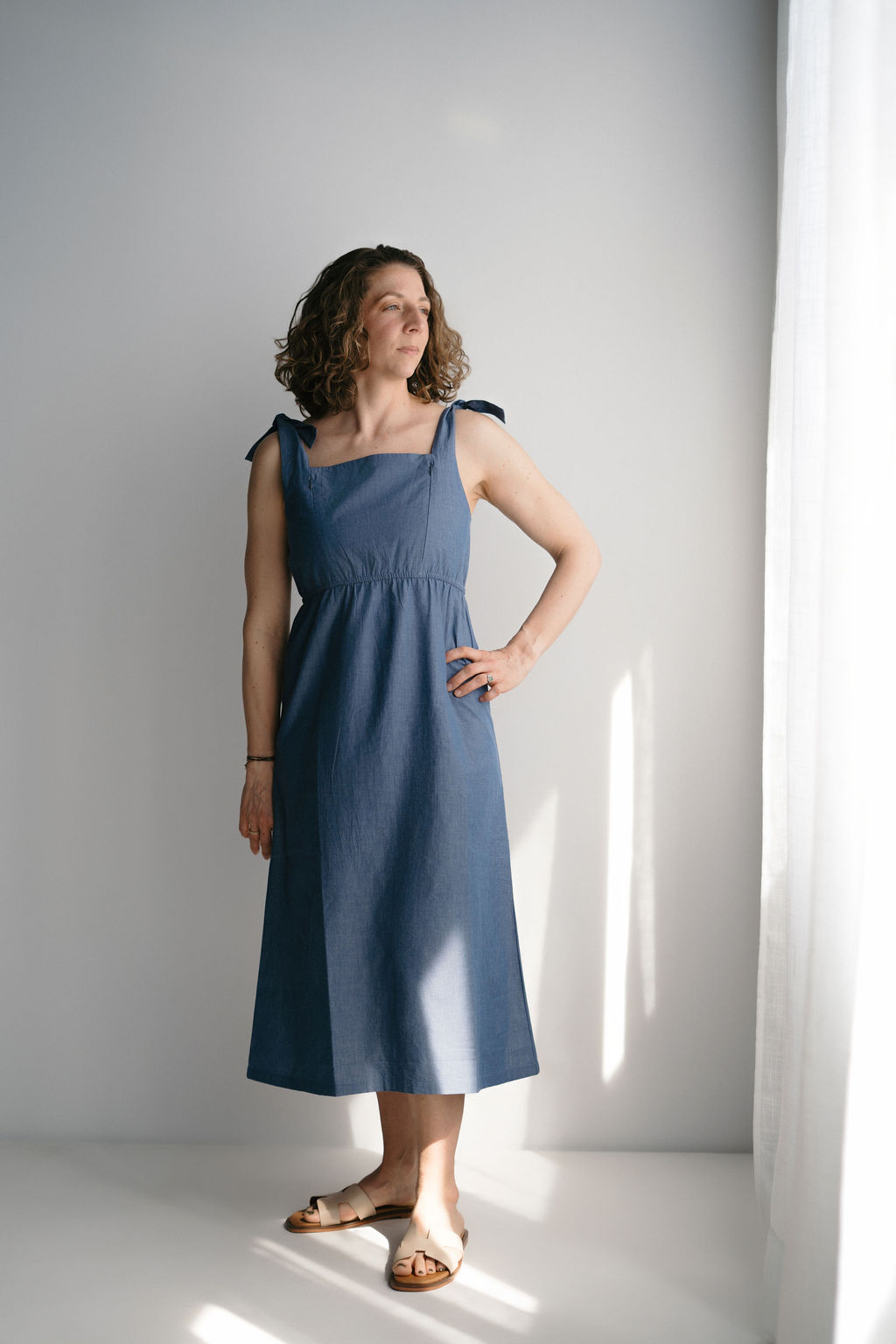 Blue Nursing Dress - Rosalie