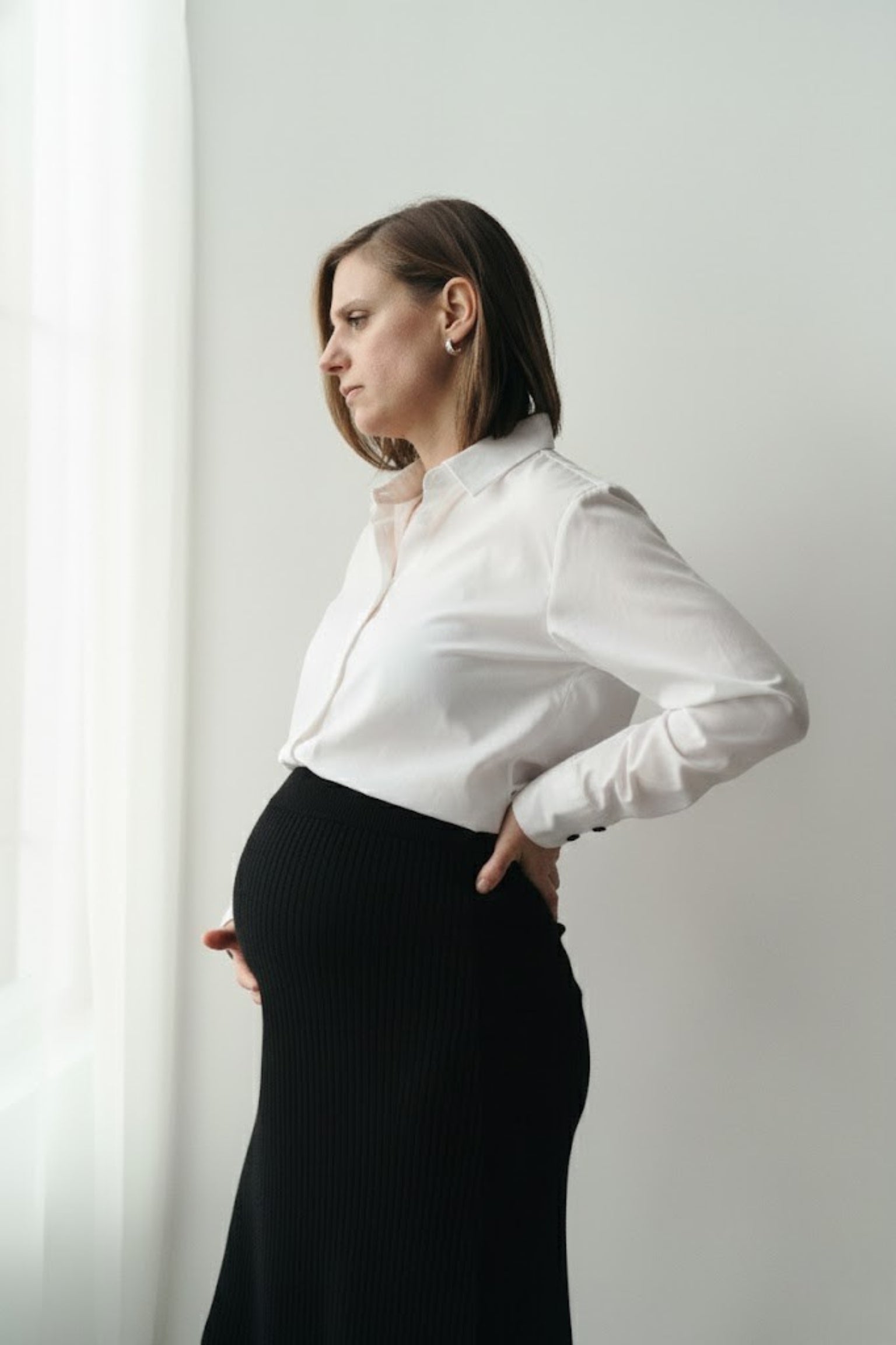 Carla - Jupe de maternité noire