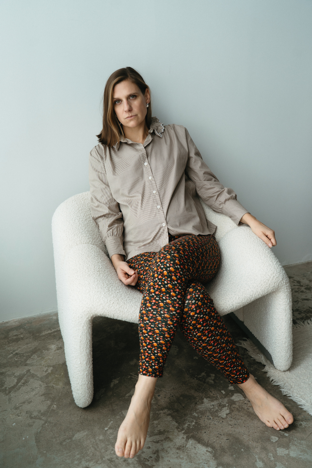 Léandre - Legging de maternité fleuri