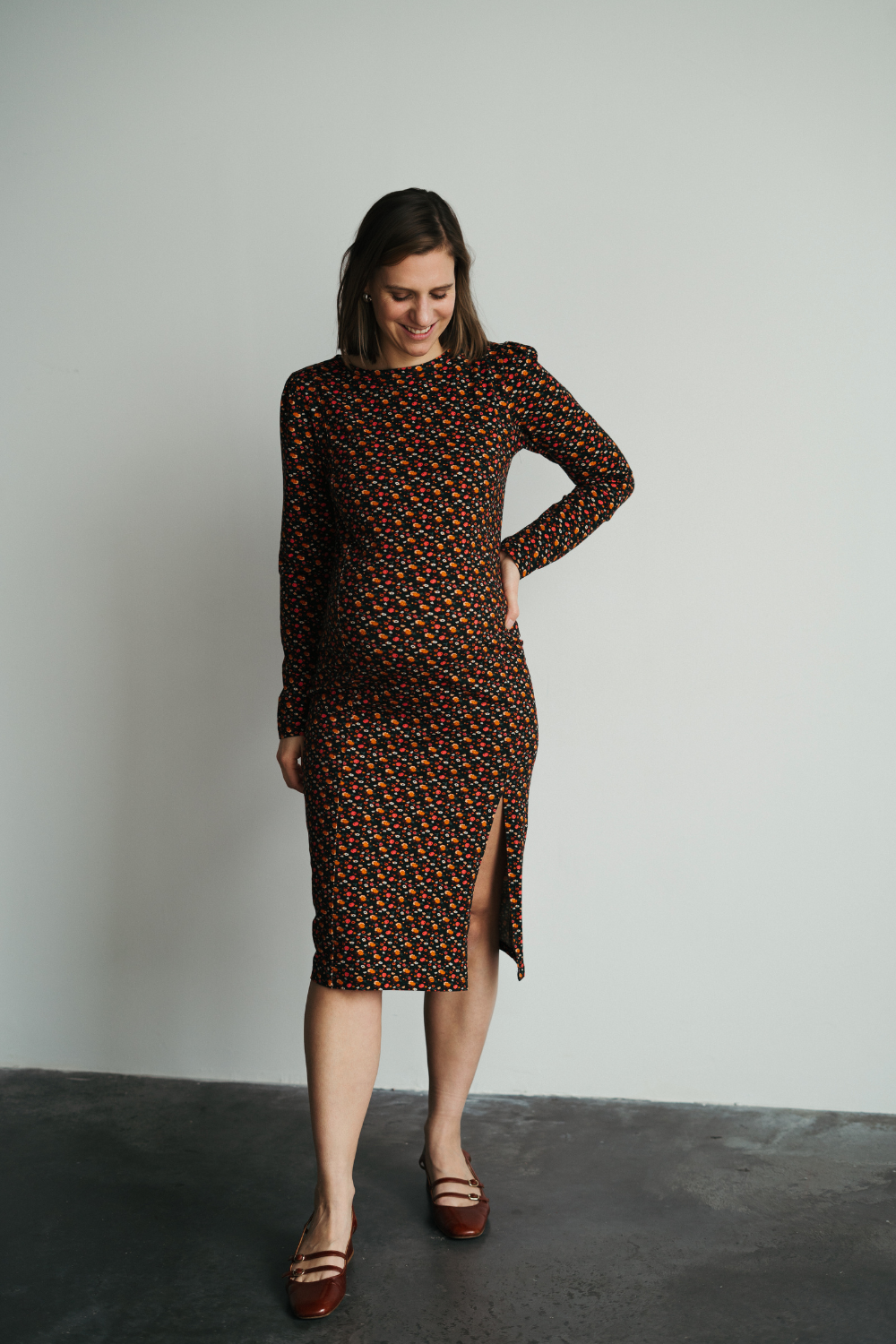 Flore - Robe de maternité fleurie